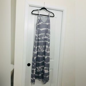Grey maxi tie die